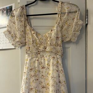 Floral Puff Sleeve Dress